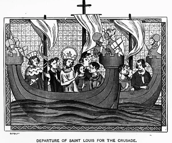 Departure of St. Louis for the Crusade (engraving)