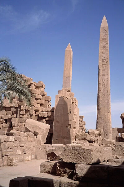 Egyptian Antiquite: view of the Obelisks of the Temple of Amon