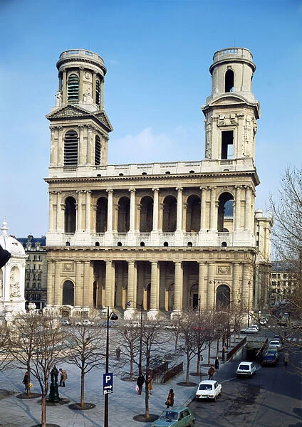 Facade of the Church of Saint-Sulpice, Paris (photo)