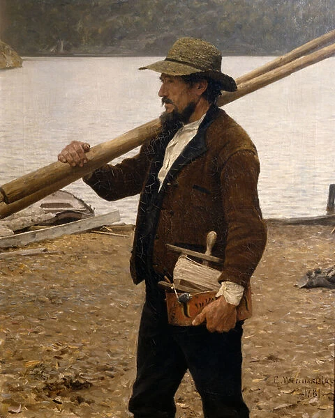 Fisherman, 1881 (oil on canvas)