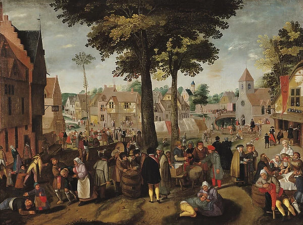 The Flemish Fair (oil on canvas)