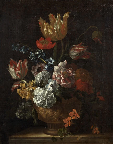 Flower piece (oil on canvas)
