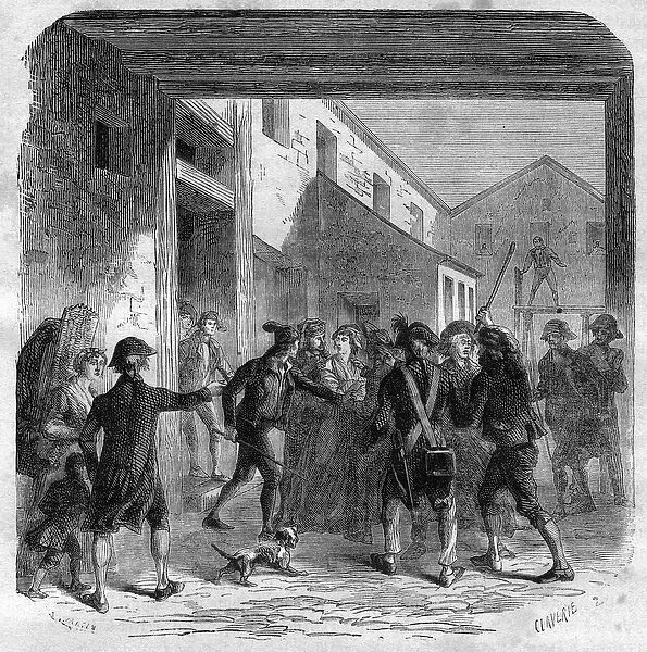 French Revolution - Cecilie Renaud is arrested near Robespierres house, May 22th