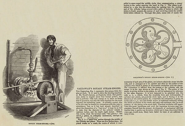 Galloways Rotary Steam-Engine (engraving)