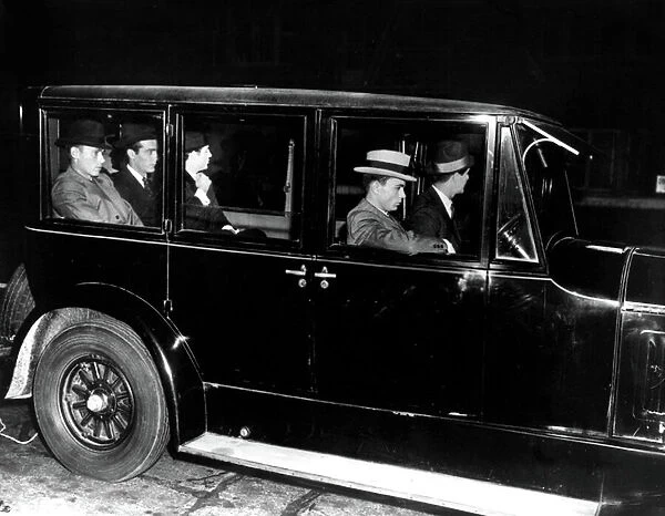 Gangsters in a Car in Chicago, c. 1928 (b  /  w photo)