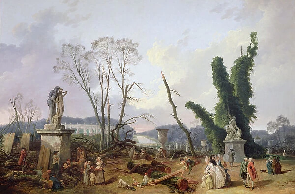 The Gardens of Versailles (oil on canvas)