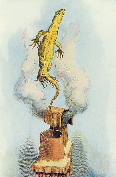 There Goes Bill!, illustration from Alice in Wonderland by Lewis Carroll