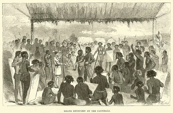 Grand Reception by the Cannibals (engraving)