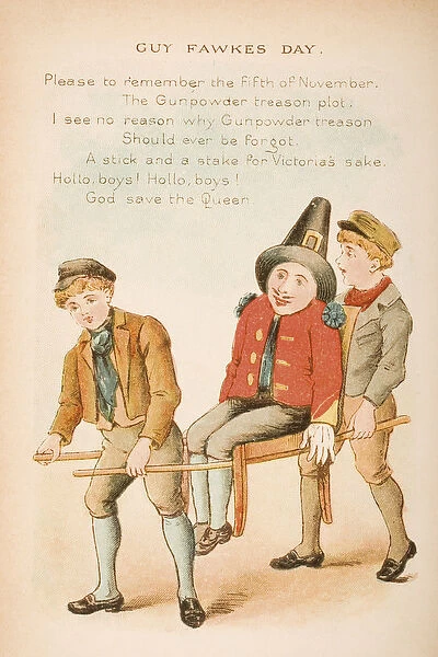 Guy Fawkes Day, from Old Mother Gooses Rhymes and Tales, published