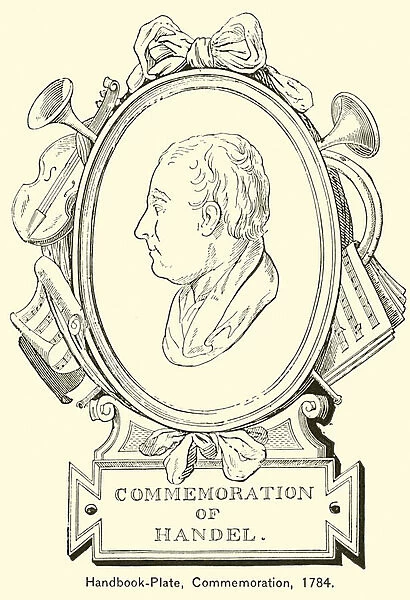 Handbook-Plate, Commemoration, 1784 (engraving)