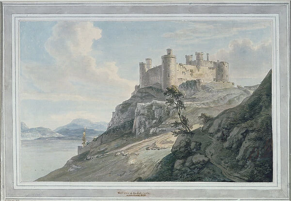Harlech Castle, 1777 (w  /  c on paper)