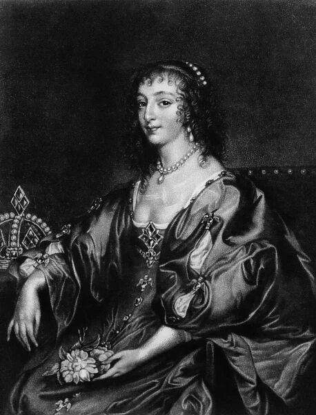 Henrietta Maria (1609-69), illustration from Portraits of Characters Illustrious