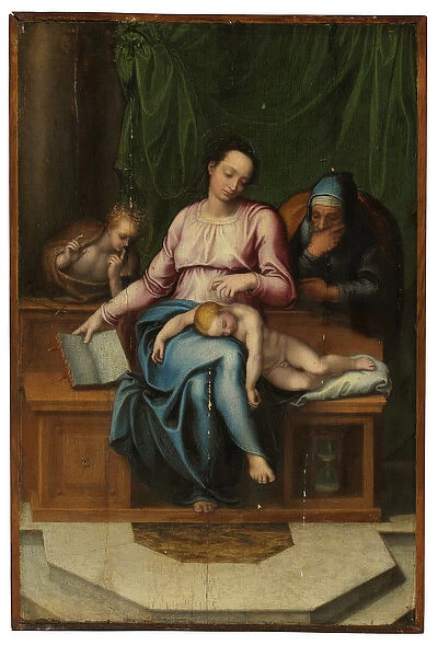 The Holy Family (Il Silenzio) (oil on panel)