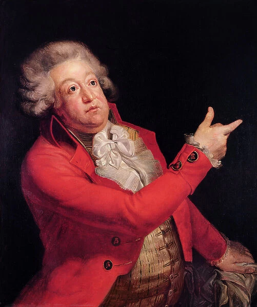 Honore Gabriel Riqueti (1749-91) Count of Mirabeau, c. 1790 (oil on canvas)