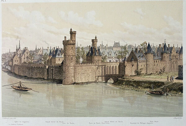 The Hotel and the Tower of Nesles in 1380 - in 'Paris through the ages'