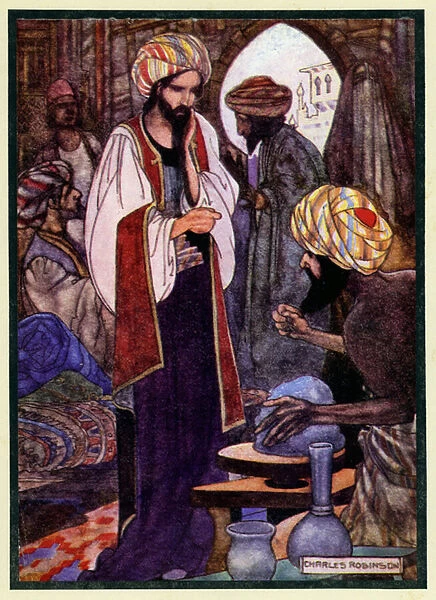 Illustration for The Rubaiyat Of Omar Khayyam (colour litho)