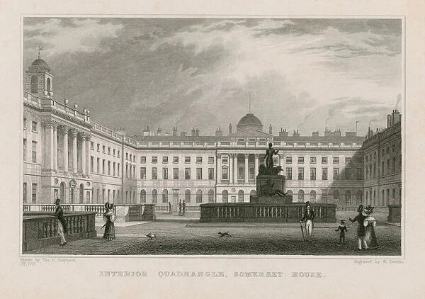 Interior Quadrangle, Somerset House (engraving)