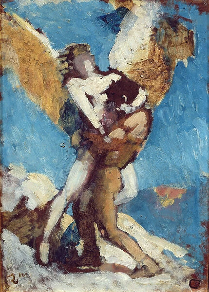 Jacob Wrestling with the Angel, c. 1876 (oil on canvas)