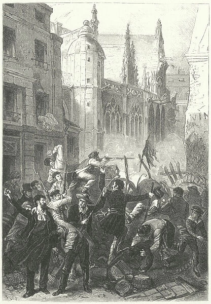 June Days Uprising, Revolution of 1848, Paris (engraving)