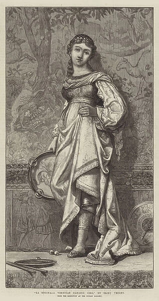 La Regina, a Venetian Dancing Girl (engraving)