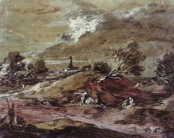 Landscape: Storm Effect, 18th century (watercolour)