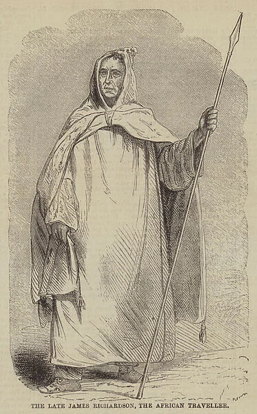 The late James Richardson, the African Traveller (engraving)