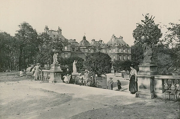 Le Jardin du Luxembourg, Garden of the Luxembourg (photogravure)
