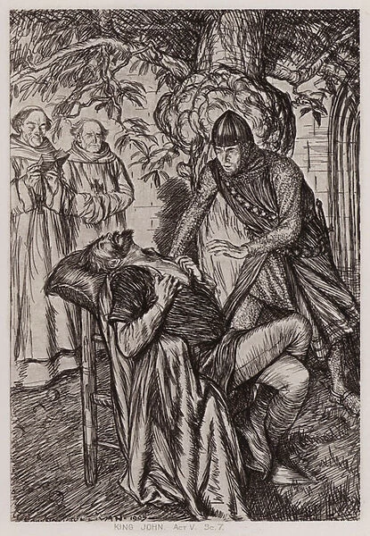 The Life and Death of King John, Act V, Sc 7 (litho)
