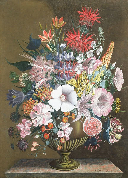 Still life with flowers, 18th century