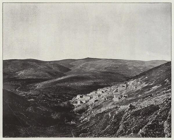 Liftad, Panoramic view (b  /  w photo)
