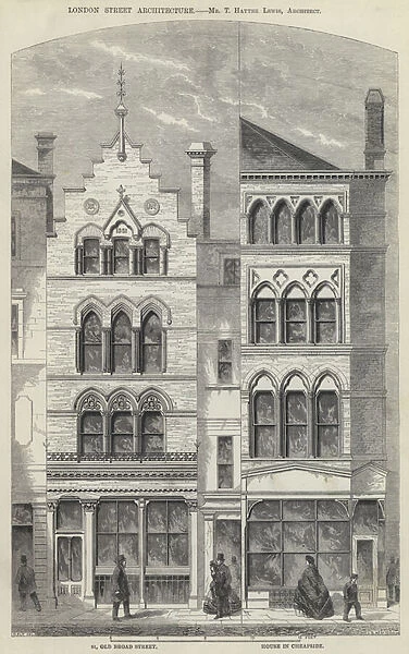 London Street Architecture (engraving)