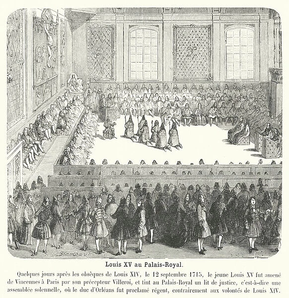 Louis XV au Palais-Royal (engraving)