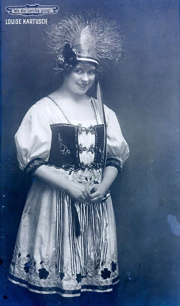 Louise Kartousch, Austrian opera singer (b  /  w photo)