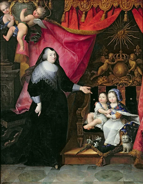 Madame de Lansac (1582-1657) and the Children of France, Louis XIV (1638-1715)