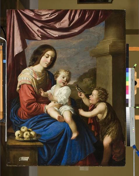 Madonna and Child with the Infant Saint John, 1658 (oil on canvas)
