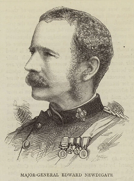 Major-General Edward Newdigate (engraving)