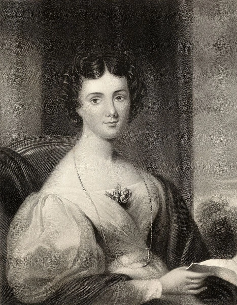 Maria Jane Jewsbury, engraved by J. Cochran, from The National Portrait Gallery