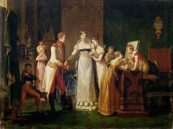 Marie-Louise (1791-1847) of Austria Bidding Farewell to her Family in Vienna, 13th March 1810