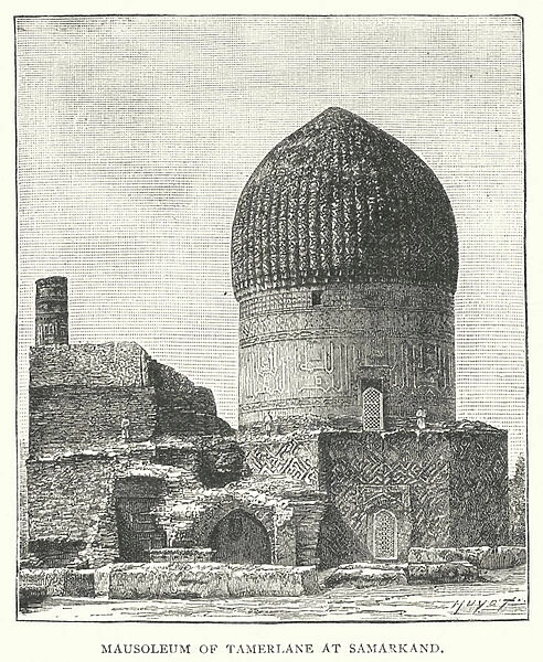 Mausoleum of Tamerlane at Samarkand (engraving)