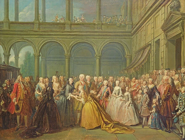 The Meeting at Neuhaus in Bohemia, 24th May 1737 (oil on canvas)