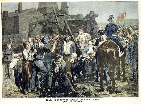 The Miners Strike in Carmaux, from Le Petit Journal, 1st October 1892