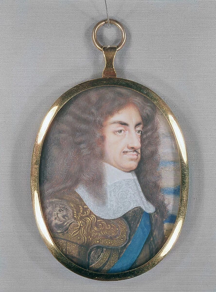 Miniature of Charles II (w  /  c on vellum)