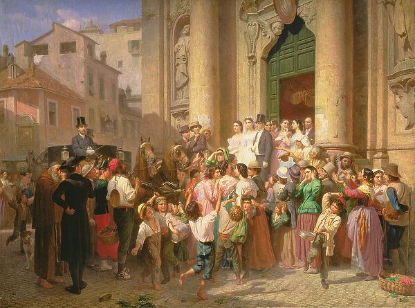 The Misalliance, 1866 (oil on canvas)