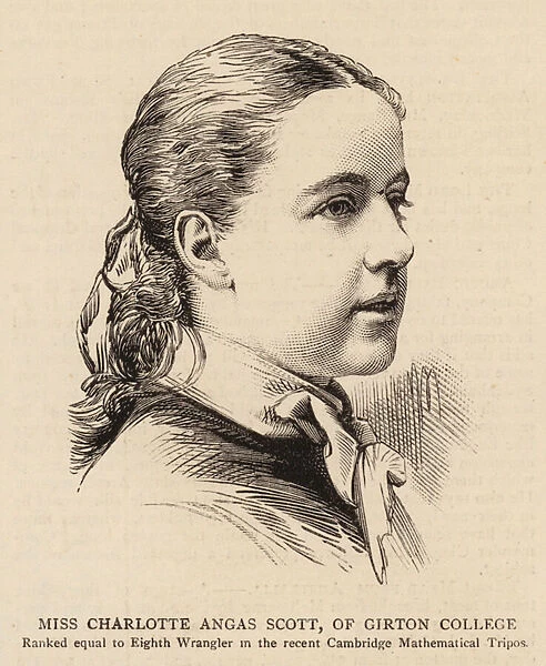 Miss Charlotte Angas Scott, of Girton College (engraving)