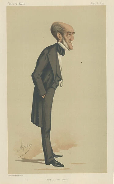 Monsieur Michel Chevalier (colour litho)