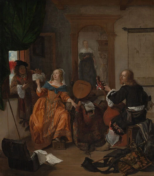 A Musical Party, 1659 (oil on canvas)
