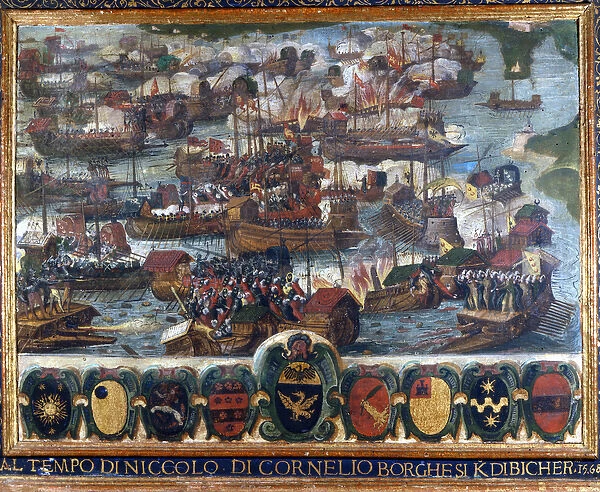 Naval Battle of Lepanto (Lepanto): 'Al tempo Niccolo di Cornelio Borghesi