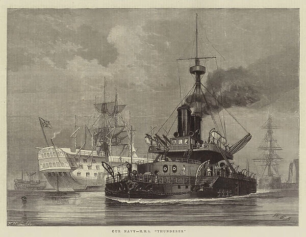 Our Navy, HMS 'Thunderer'(engraving)