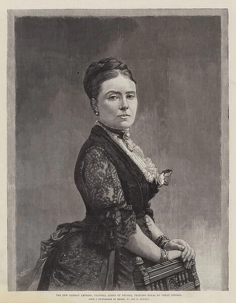 The New German Empress, Victoria, Queen of Prussia, Princess Royal of Great Britain (engraving)