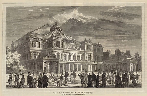 The New National Opera House (engraving)